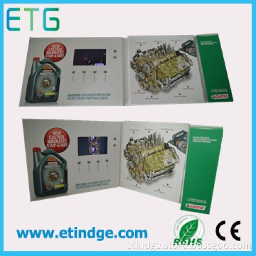 OEM Video Greeting Card for Festival Gift/ LCD Video Greeting Card